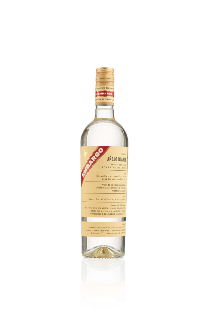 Embargo Anejo blanco - Rum extra del Caribe