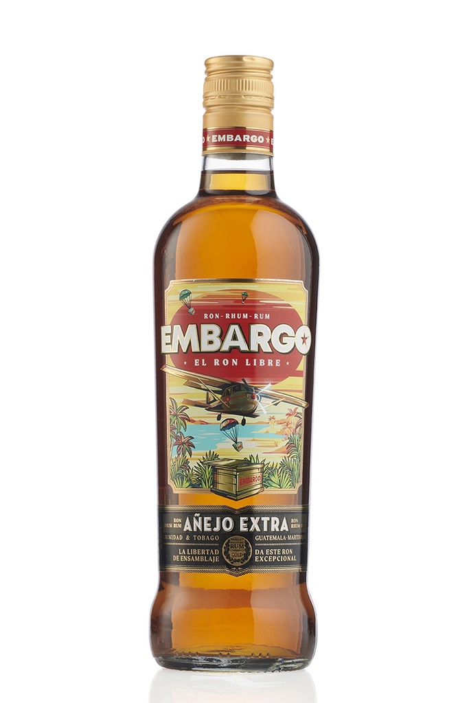 Embargo Anejo Extra - Rum extra del Caribe - 70 cl